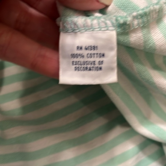 Polo Ralph Lauren Mens Featherweight Mesh Green/White Striped Polo Sz L EUC - Picture 5 of 8
